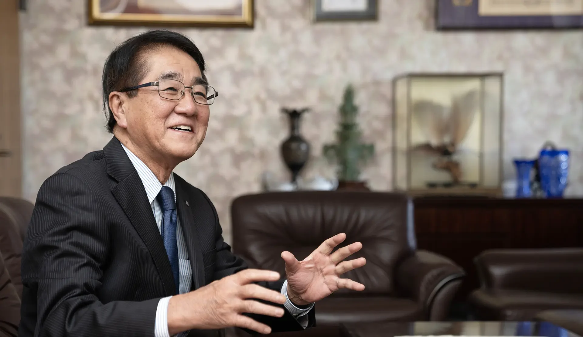 社長歓談風景